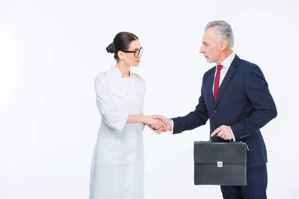 Businesspeople shaking hands — Stock Photo