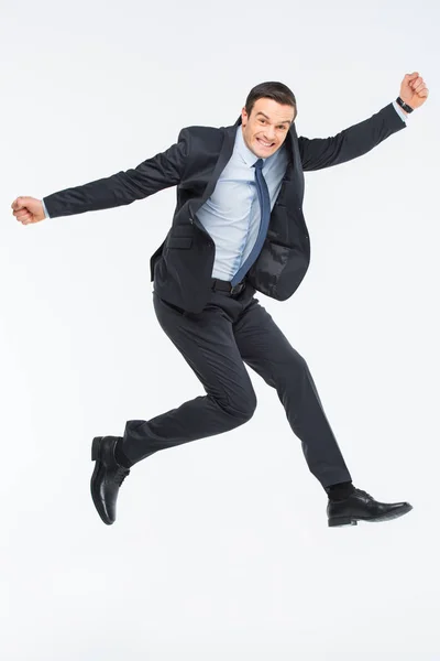 Young excited businessman — Stock Photo