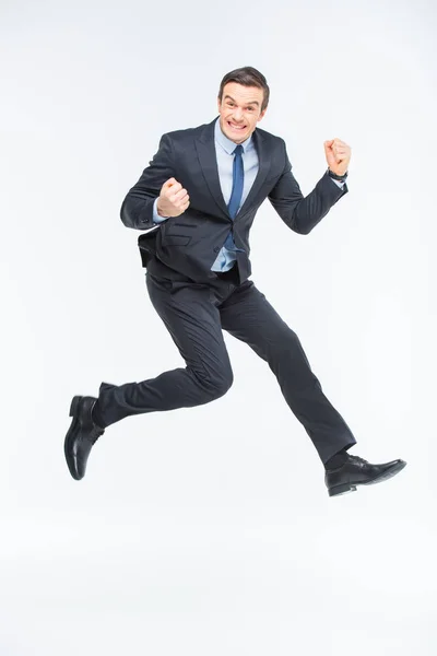 Young excited businessman — Stock Photo