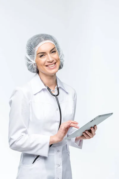 Doctor holding digital tablet — Stock Photo