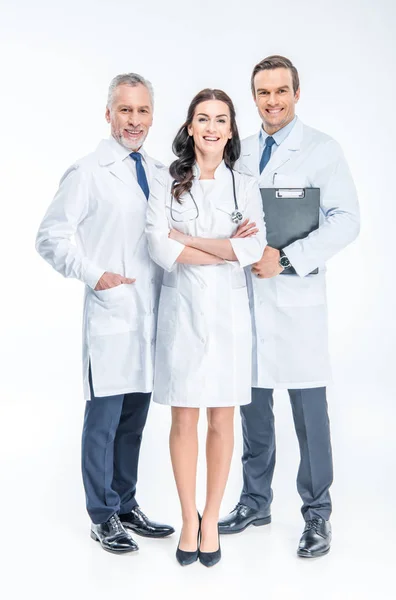 Three confident doctors — Stock Photo