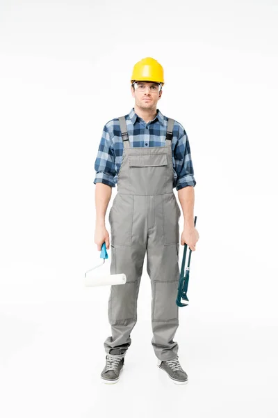 Trabajador profesional de la construcción - foto de stock