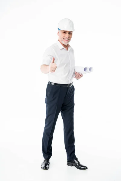 Mature male architect — Stock Photo