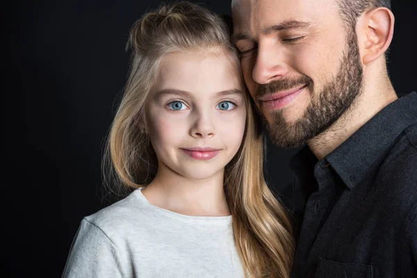 Petite fille avec son père — Photo de stock