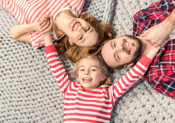 Happy young family — Stock Photo