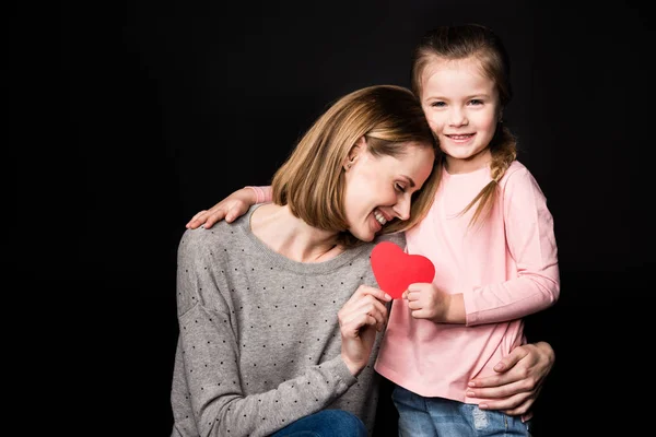 Mãe feliz com filha — Fotografia de Stock