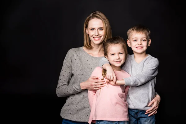 Happy mother with kids — Stock Photo