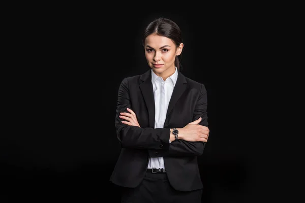 Attractive young businesswoman — Stock Photo