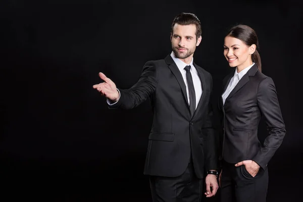 Young confident businesspeople — Stock Photo