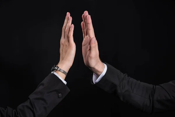 Businesspeople giving high five — Stock Photo