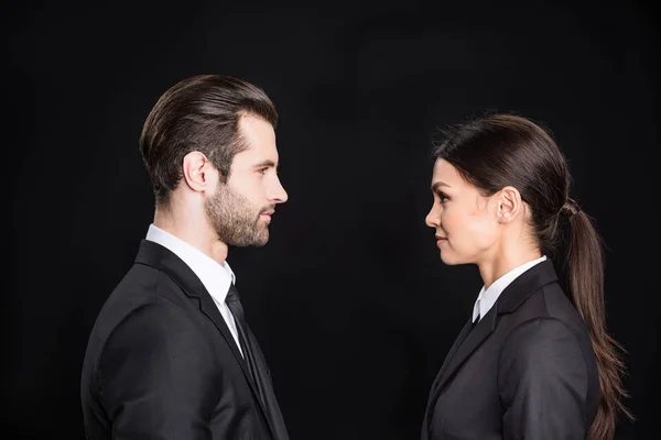 Young confident businesspeople — Stock Photo