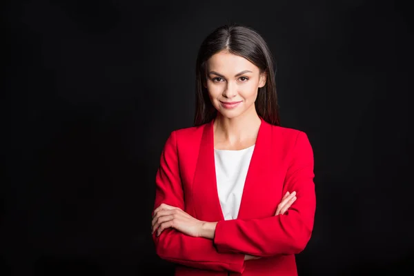 Young attractive businesswoman — Stock Photo