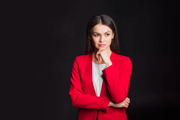 Joven atractiva mujer de negocios - foto de stock