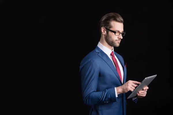 Businessman with digital tablet — Stock Photo