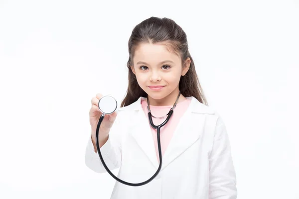 Menina em traje médico — Fotografia de Stock