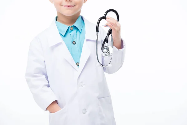Boy in doctor costume — Stock Photo