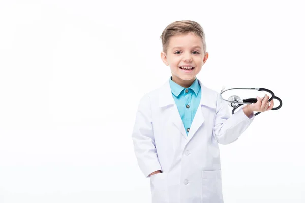 Boy in doctor costume — Stock Photo