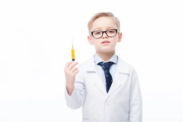 Boy playing doctor — Stock Photo