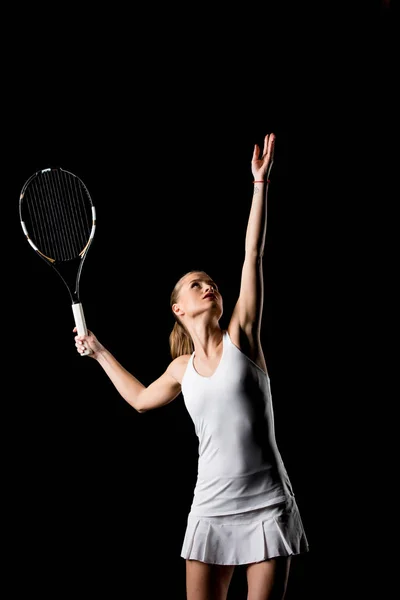 Jugadora de tenis femenina - foto de stock
