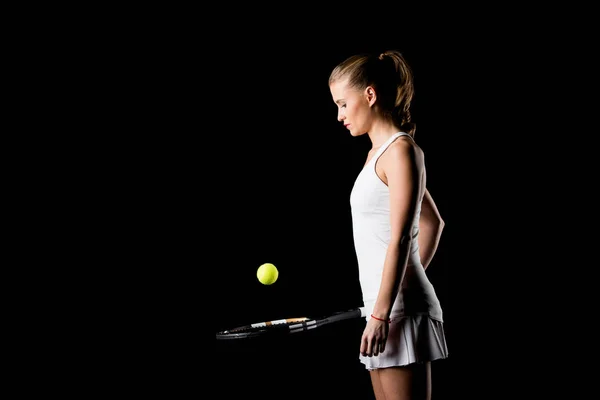 Jugadora de tenis femenina - foto de stock