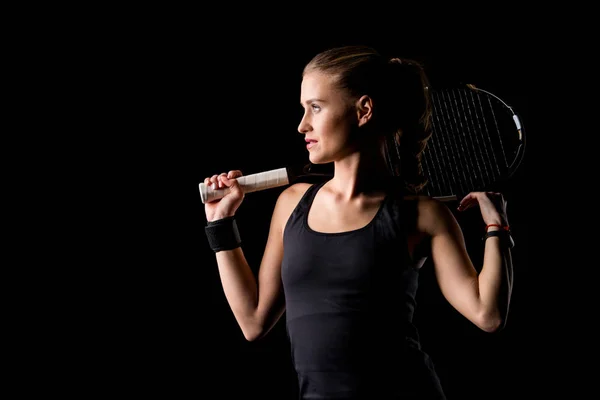 Jugadora de tenis femenina - foto de stock