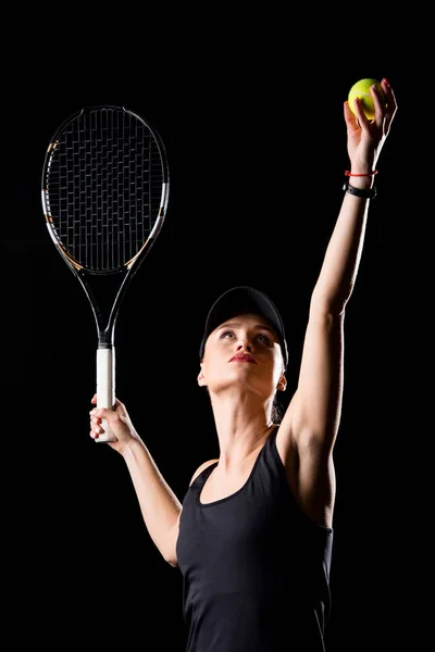 Jugadora de tenis femenina - foto de stock