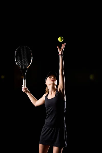Jugadora de tenis femenina - foto de stock