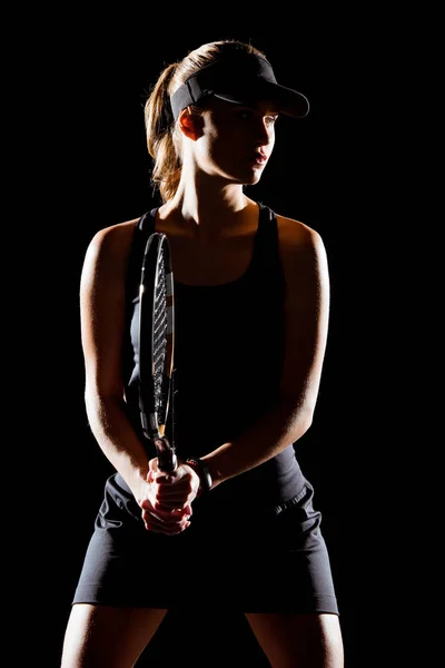 Jugadora de tenis femenina - foto de stock