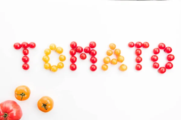 Colorful tomato word — Stock Photo