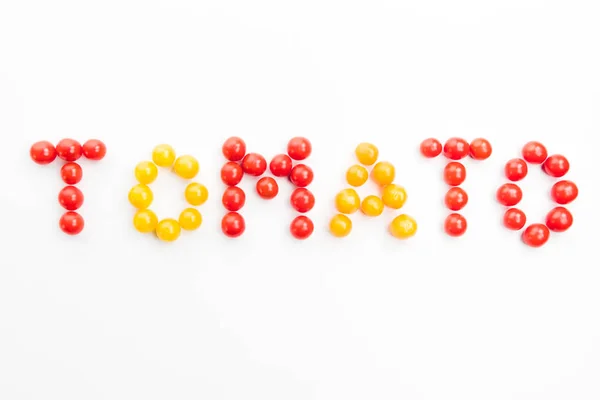 Colorful tomato word — Stock Photo