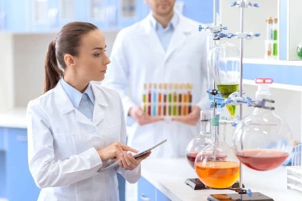 Young woman scientist — Stock Photo