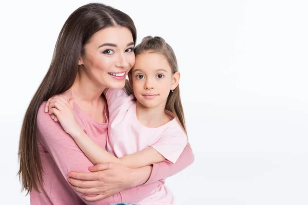 Feliz madre e hija - foto de stock