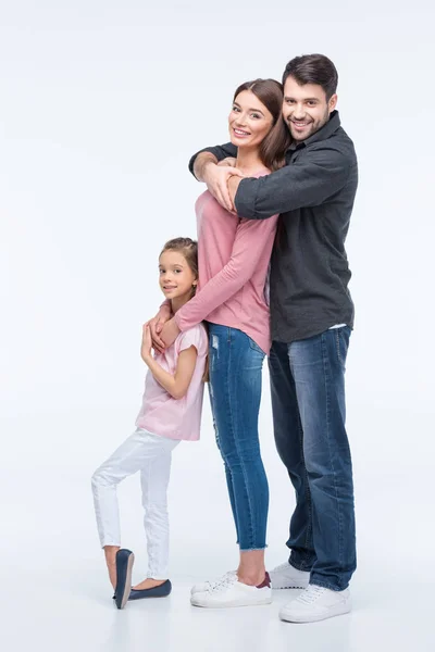 Glückliche Familie mit einem Kind — Stockfoto