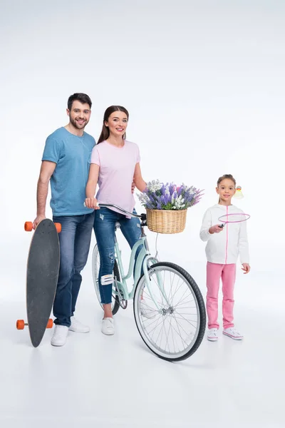 Young sportive family — Stock Photo