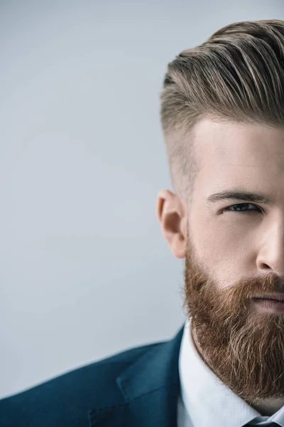 Stylish bearded businessman — Stock Photo