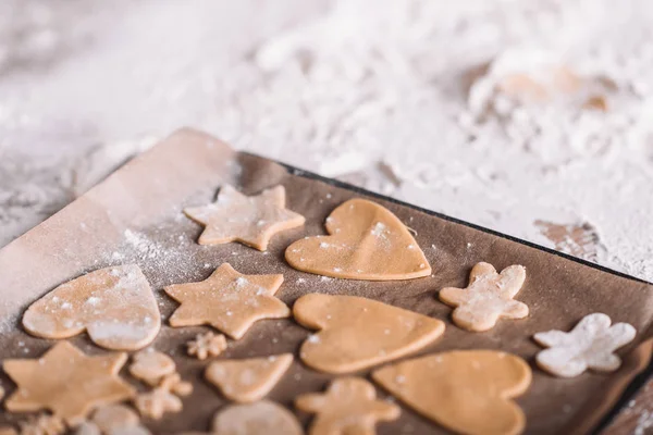 Cookies maison non cuits — Photo de stock