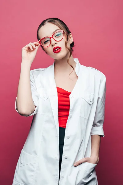 Seductive young doctor — Stock Photo