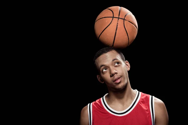 Basketball player with ball — Stock Photo