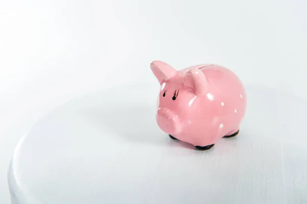 Little pink piggy bank — Stock Photo