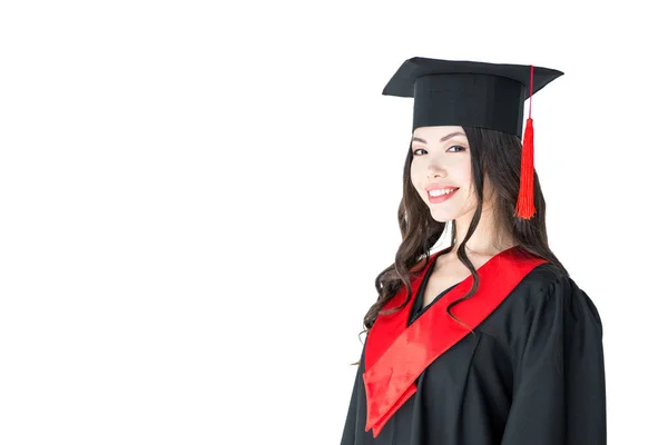 Young woman in mortarboard — Stock Photo