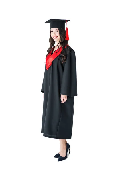 Young woman in mortarboard — Stock Photo