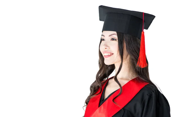 Young woman in mortarboard — Stock Photo