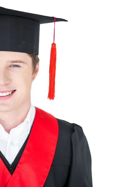 Young man in mortarboard — Stock Photo