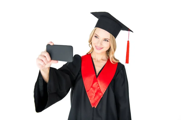 Student taking selfie — Stock Photo