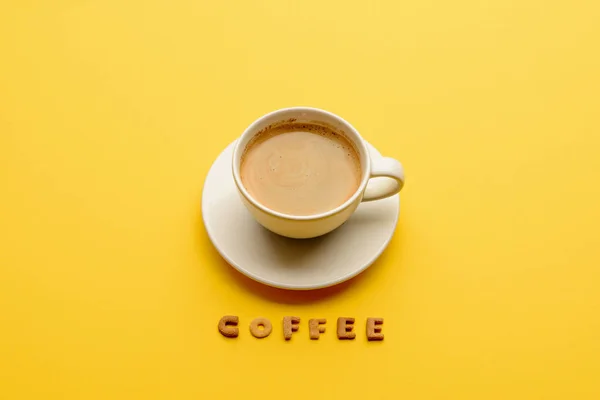 Cup of fresh coffee — Stock Photo