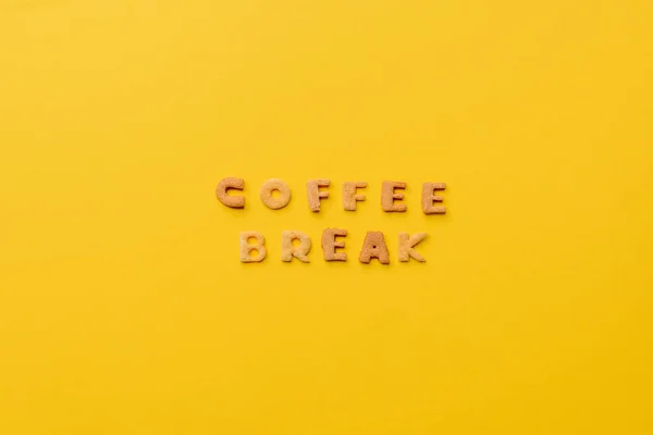 Coffee-break letras — Stock Photo