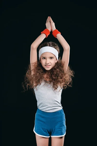 Ragazza in posa in abbigliamento sportivo — Foto stock