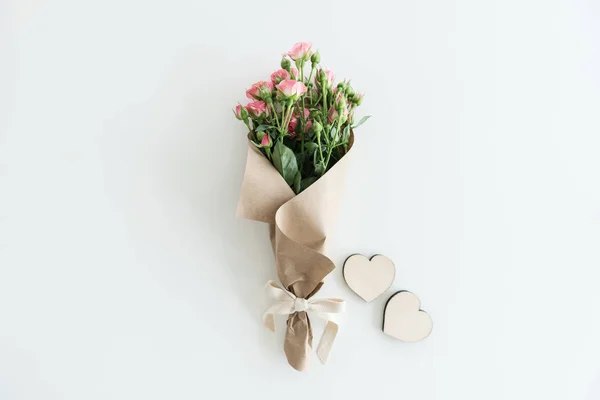 Bouquet de roses roses — Photo de stock