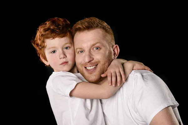 Glücklicher Vater mit Sohn — Stockfoto