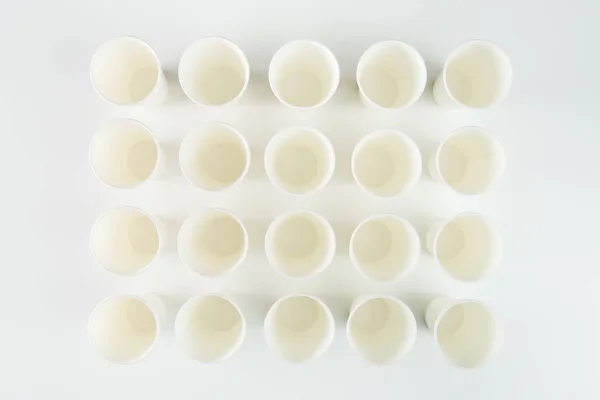 Set of plastic cups — Stock Photo